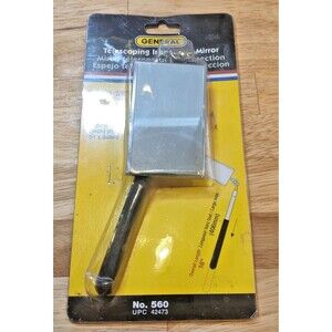 General Tools #560  2" x 3-3/8" Glass Inspection Mirror Extends 11-1/2" - 16"